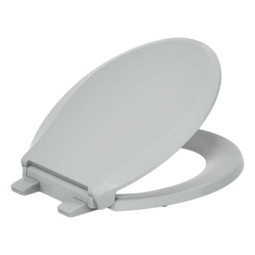 Main product image of Cachet Nightlight Readylatch Quiet-Close Round-Front Toilet Seat (Ice Grey), K-75758-RL-95
