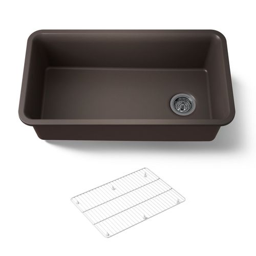 Main product image of 33-1/2" Undermount Single-Bowl Kitchen Sink (Matte Brown), K-8206-CM2