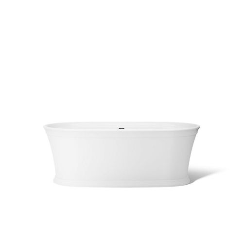 Main product image of Memoirs 66-1/4" x 36-1/2" Oval Freestanding Bathtub with Center Toe-Tap Drain (White)