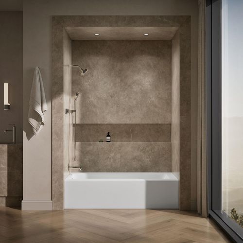 Main product image of Bellwether 66" x 32" Alcove Bathtub with Left Drain (White)