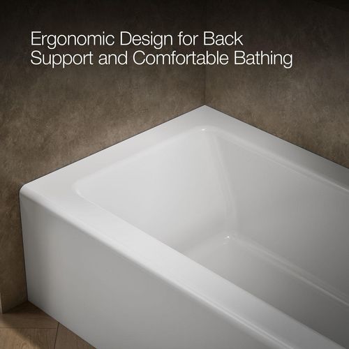 Main product image of Bellwether 66" x 32" Alcove Bathtub with Right Drain (White)