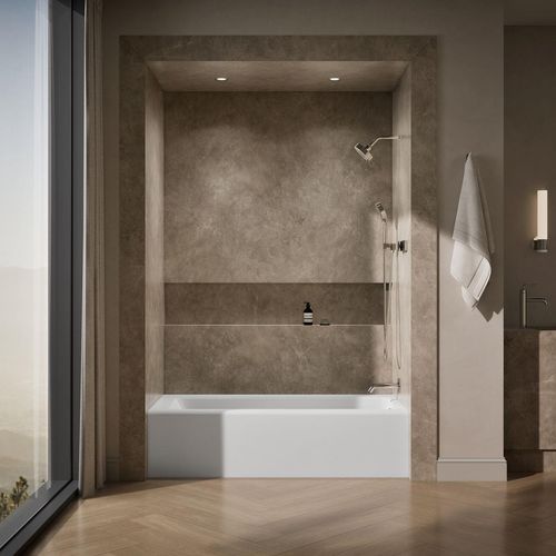 Main product image of Bellwether 66" x 32" Alcove Bathtub with Right Drain (White)