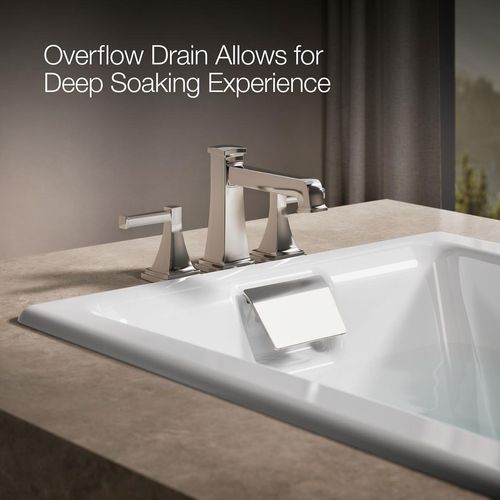 Main product image of Tea-for-Two 60" x 32" Drop-In Bathtub for Two with Reversible Drain (White)