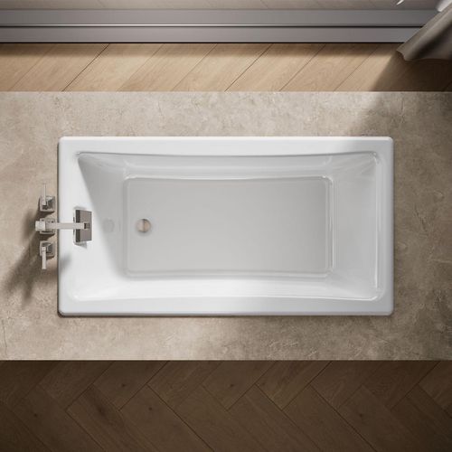 Main product image of Tea-for-Two 60" x 32" Drop-In Bathtub for Two with Reversible Drain (White)