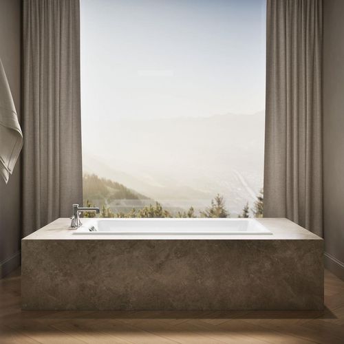 Main product image of Tea-for-Two 60" x 32" Drop-In Bathtub for Two with Reversible Drain (White)