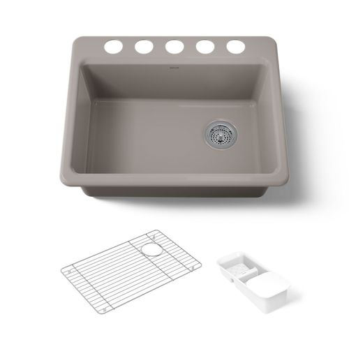 Main product image of 27" Undermount Single-Bowl Workstation Kitchen Sink (Truffle), K-8668-5UA2-TRF