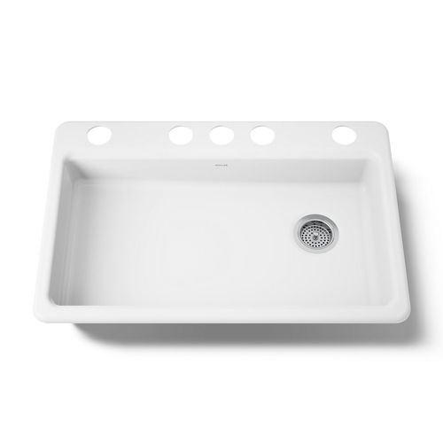 Main product image of 33" Undermount Single-Bowl Kitchen Sink (White)