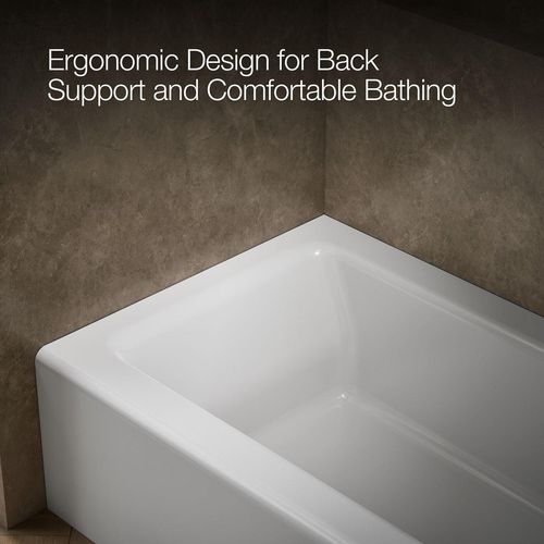 Main product image of Bellwether 60" x 32" Alcove Bathtub with Right Drain (White)
