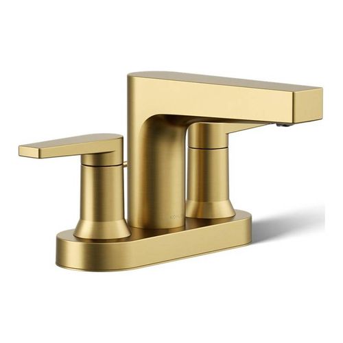 Main product image of Taut Centerset Bathroom Sink Faucet, 1.2 Gpm (Vibrant Brushed Moderne Brass), K-97031-4-2MB