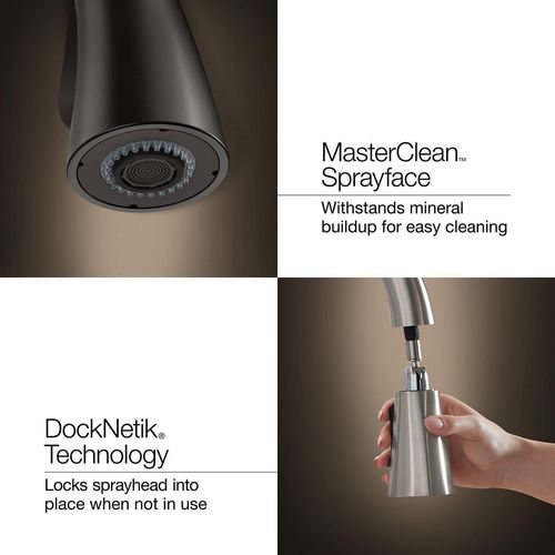 Main product image of Artifacts Pull-Down Kitchen Sink Faucet with Three-Function Sprayhead (Vibrant Brushed Bronze), K-99259-BV