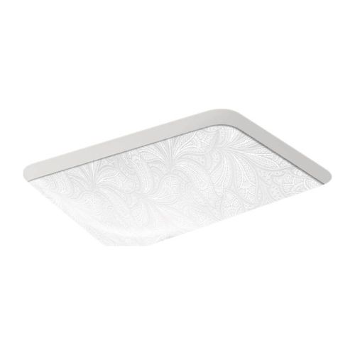 Main product image of 20" Rectangular Undermount Bathroom Sink (White Sartorial Paisley), K-29471-FP1-0