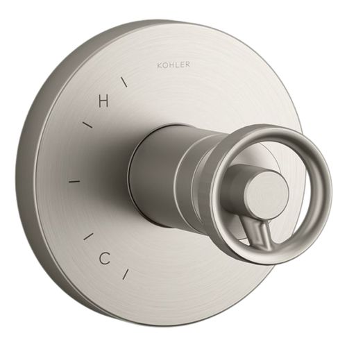 Main product image of Components Rite-Temp Valve Trim w/ Industrial Handle (Vibrant Brushed Nickel), K-TS78015-9-BN