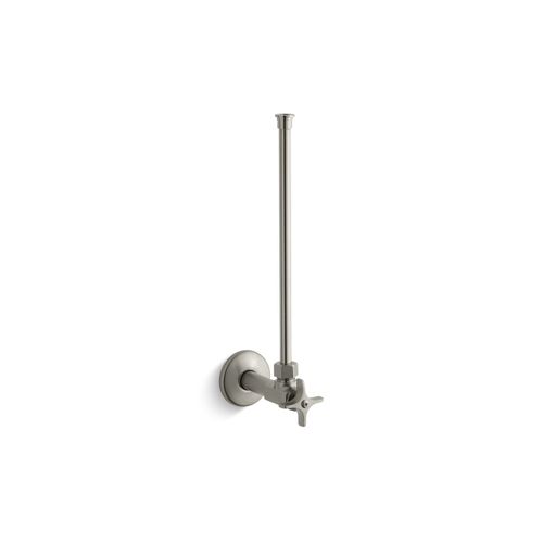 Main product image of 1/2" Npt Angle Supply w/ Stop w/ Cross Handle And Annealed Vertical Tube (Vibrant Brushed Nickel), K-7638-BN
