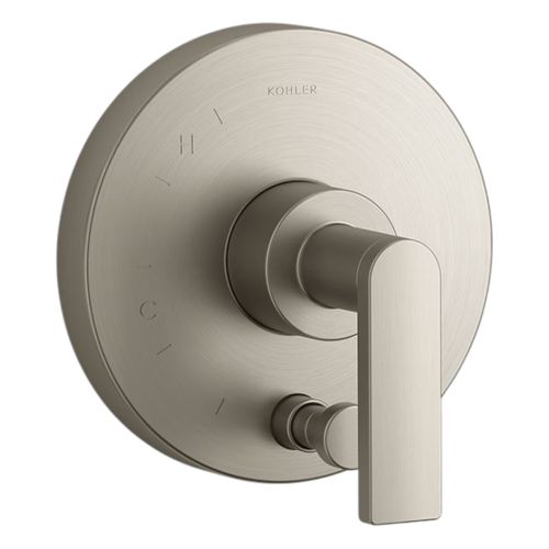 Main product image of Composed Rite-Temp Valve Trim w/ Push-Button Diverter And Lever Handle (Vibrant Brushed Nickel), K-T73117-4-BN
