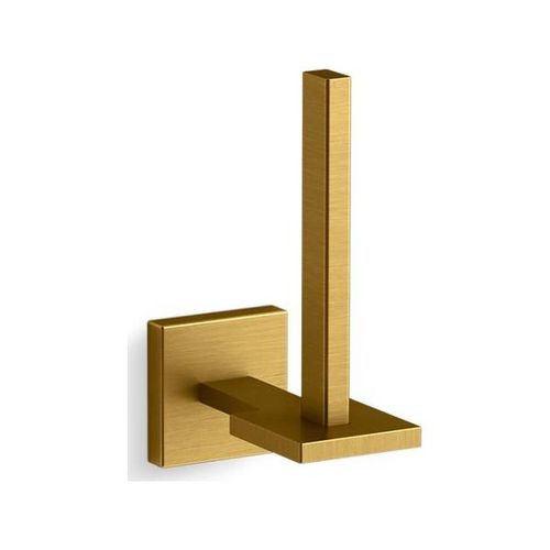 Main product image of Vertical Toilet Paper Holder (Vibrant Brushed Moderne Brass), K-23289-2MB
