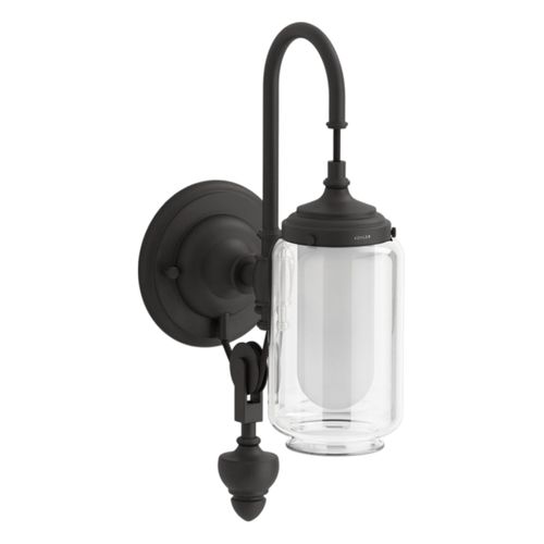 Main product image of Artifacts One-Light Adjustable Sconce (Matte Black), K-72581-BLL