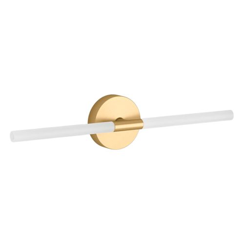 Main product image of Components Two-Light Led Sconce (Brushed Moderne Brass), K-23464-SCLED-2GL