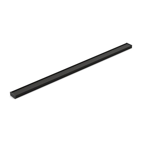 Main product image of 2-1/2" X 48" Linear Drain Grate w/ Tile-In Panel (Matte Black), K-80648-BL
