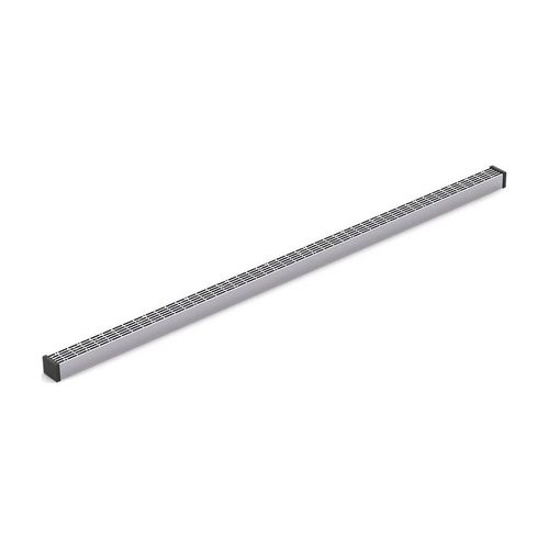 Main product image of 2-1/2" X 48" Linear Drain Grate w/ Lattice Pattern (Bright Silver), K-80654-SH