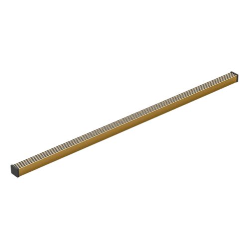 Main product image of 1-1/4" X 36" Linear Drain Grate w/ Lattice Pattern (Vibrant Brushed Moderne Brass), K-80656-2MB