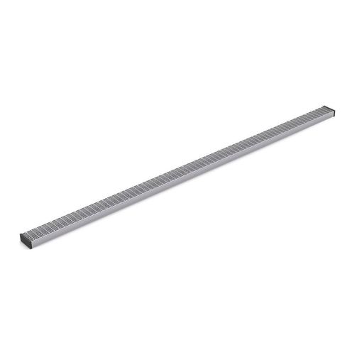 Main product image of 2-1/2" X 60" Linear Drain Grate w/ Lattice Pattern (Bright Silver), K-80655-SH