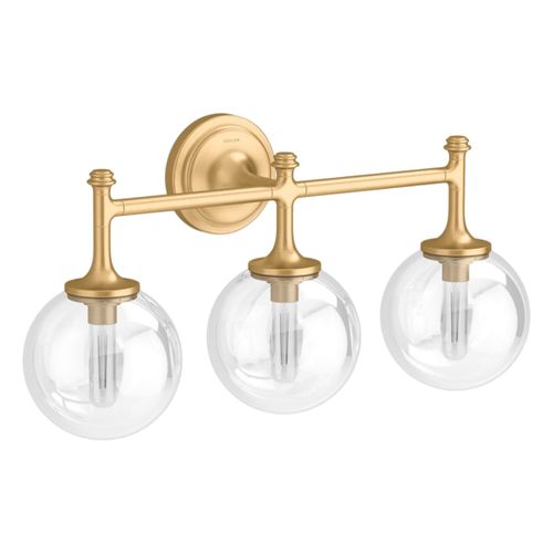 Main product image of Bellera Three-Light Sconce (Brushed Moderne Brass), K-31763-SC03-2GL
