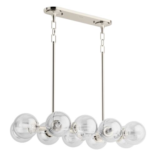 Main product image of Bellera 38" Linear Chandelier (Polished Nickel), K-31766-CH10-SNL