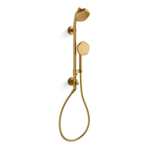 Main product image of Hydrorail-S Shower Column Kit, 1.75 GPM (Vibrant Brushed Moderne Brass), K-27119-G-2MB