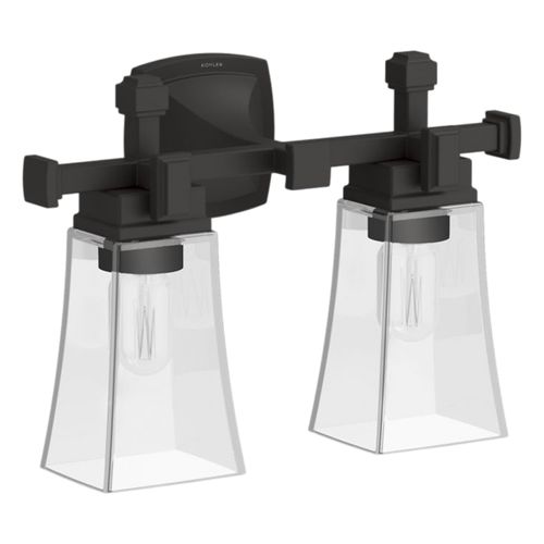 Main product image of Riff Two-Light Sconce (Matte Black), K-31756-SC02-BLL
