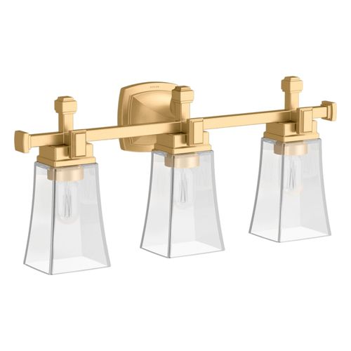 Main product image of Riff Three-Light Sconce (Brushed Moderne Brass), K-31757-SC03-2GL