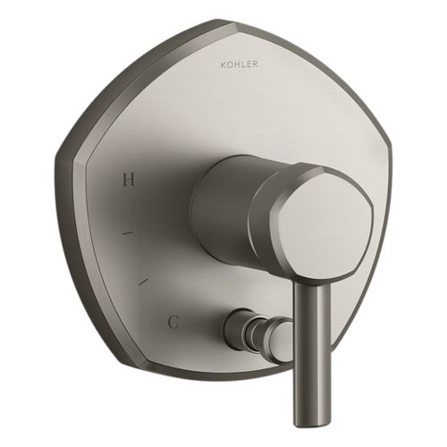 Main product image of Occasion Rite-Temp Valve Trim w/ Push-Button Diverter And Lever Handle (Vibrant Brushed Nickel), K-T27044-4-BN