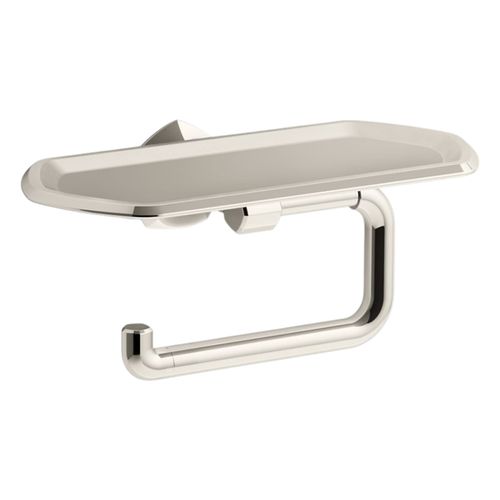Main product image of Occasion Toilet Paper Holder w/ Tray (Vibrant Polished Nickel), K-27128-SN