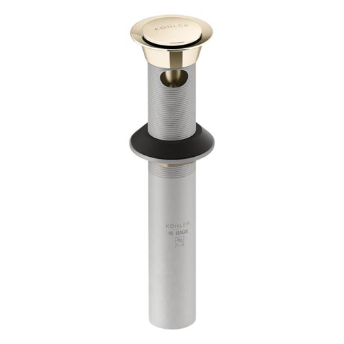 Main product image of Clicker Drain w/ Overflow (Vibrant French Gold), K-25322-AF