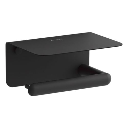 Main product image of Kumin Covered Horizontal Toilet Paper Holder (Matte Black), K-29221-BL