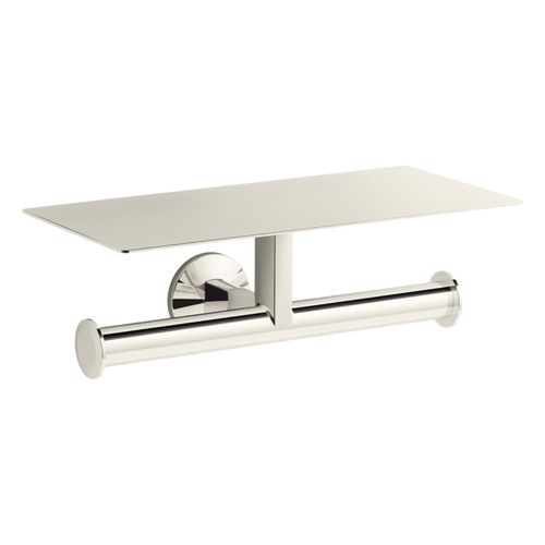 Main product image of Components Covered Double Toilet Paper Holder (Vibrant Polished Nickel), K-78384-SN
