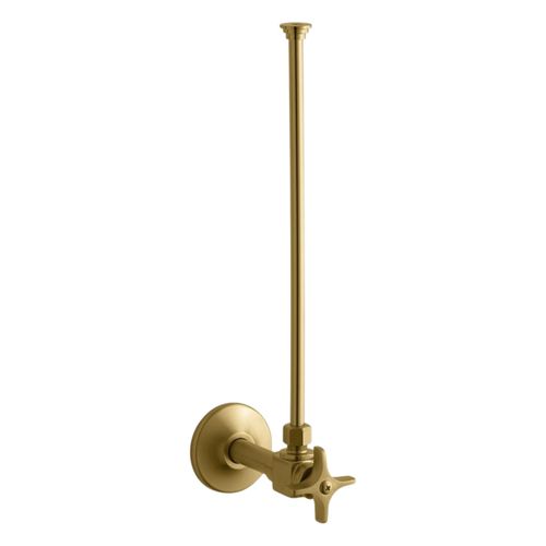 Main product image of 3/8" Npt Angle Supply w/ Stop And Annealed Vertical Tube (Vibrant Brushed Moderne Brass), K-7637-2MB