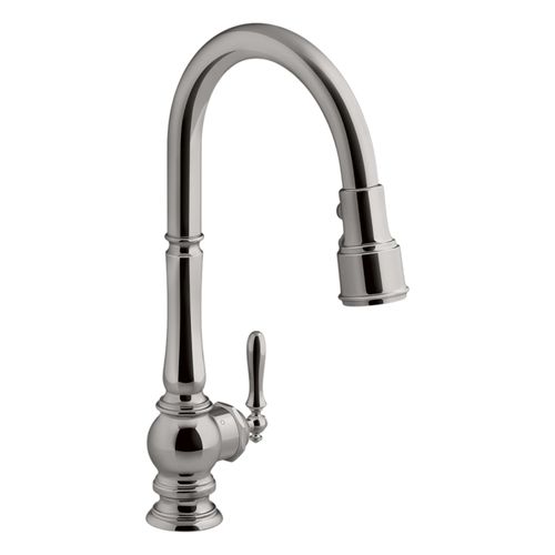 Main product image of Artifacts Touchless Pull-Down Kitchen Sink Faucet w/ Three-Function Sprayhead (Vibrant Titanium), K-29709-TT