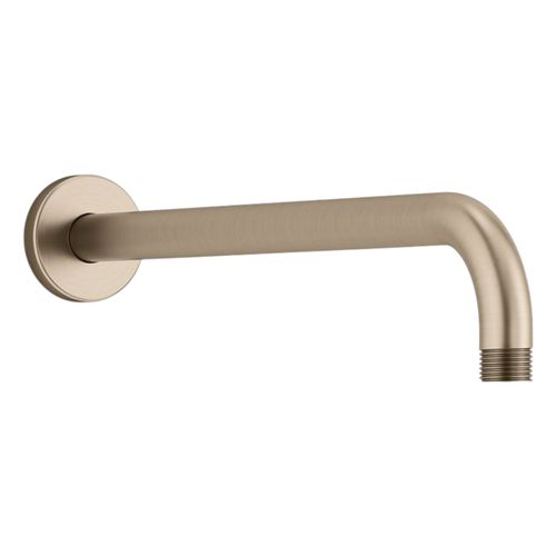 Main product image of Statement 15-1/2" Wall-Mount Single-Function Rainhead Arm And Flange (Vibrant Brushed Bronze), K-26322-BV