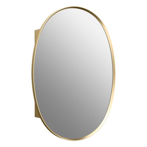 Main product image of Verdera 24" X 34" Oval Framed Medicine Cabinet (Moderne Brushed Gold), K-35571-BGL