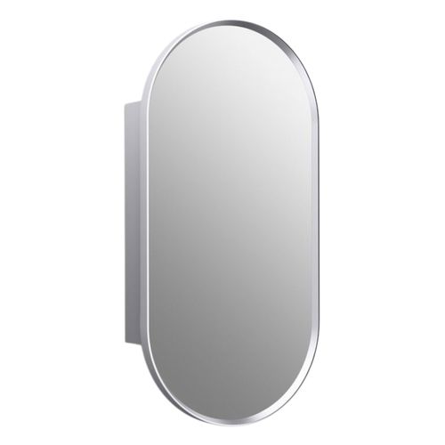 Main product image of Verdera 15" X 30" Capsule Framed Medicine Cabinet (Polished Chrome), K-35573-CPL