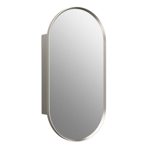 Main product image of Verdera 15" X 30" Capsule Framed Medicine Cabinet (Brushed Nickel), K-35573-BNL