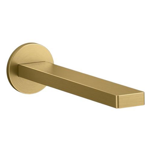 Main product image of Composed Wall-Mount Touchless Bathroom Faucet w/ Kinesis Sensor Technology, Ac-Powered (Vibrant Brushed Moderne Brass), K-123C36-SANA-2MB