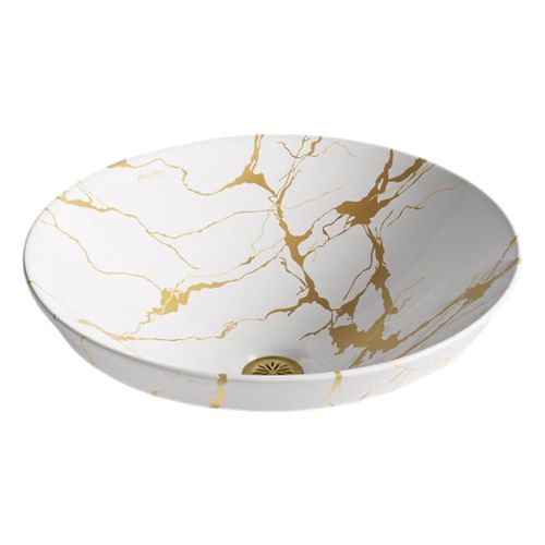 Main product image of Aureus 16-3/4" Round Vessel Bathroom Sink, No Overflow (White), K-28039-AUR-0