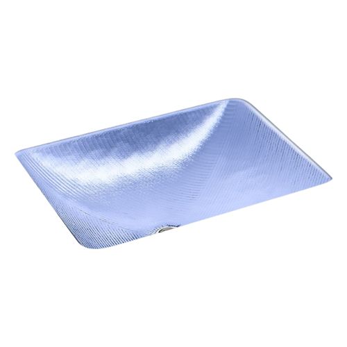 Main product image of Yepsen 20" Rectangular Undermount Bathroom Sink, No Overflow (Translucent Sapphire), K-28823-TG6