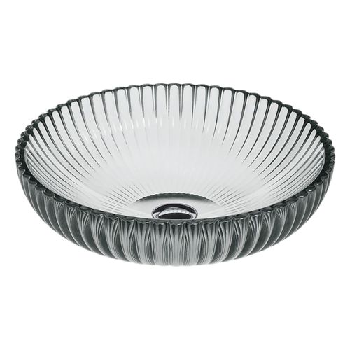 Main product image of Salute 15" Round Vessel Bathroom Sink, No Overflow (Translucent Stone), K-28824-TG8