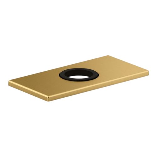 Main product image of 4" Escutcheon Plate For Insight And Kinesis Faucet (Vibrant Brushed Moderne Brass), K-13478-B-2MB