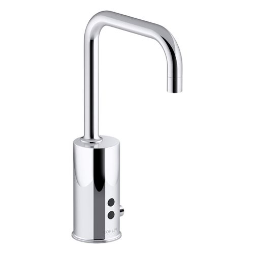 Main product image of Gooseneck Touchless Single-Hole Lavatory Faucet w/ Insight Sensor Technology And Temperature Mixer, Dc-Powered, Less Drain, 0.35 Gpm (Polished Chrome), K-13472-SATA-CP