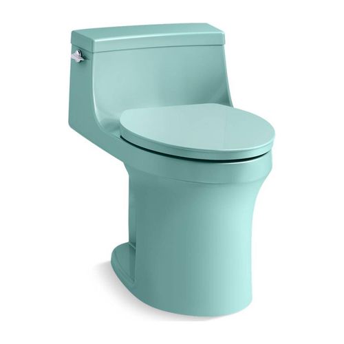Main product image of One-Piece Compact Elongated Toilet w/ Concealed Trapway, 1.28 Gpf (150Th Spring Green), K-5172-H15