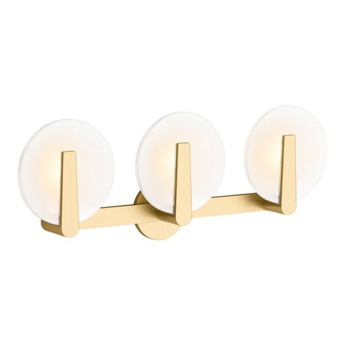 Main product image of Hint Three-Light Sconce (Brushed Moderne Brass), K-38398-SC03-2GL
