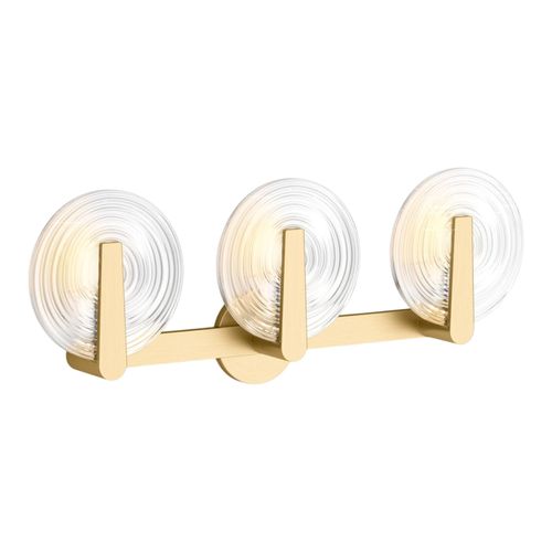 Main product image of Hint Three-Light Sconce (Brushed Moderne Brass), K-38398-SC03S-2GL